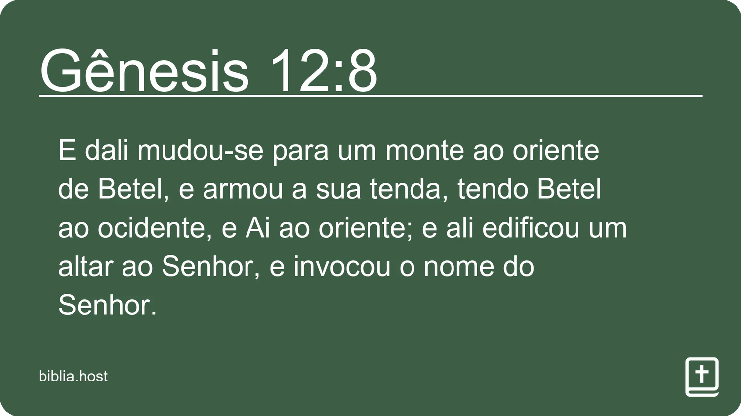 Gênesis 12:8