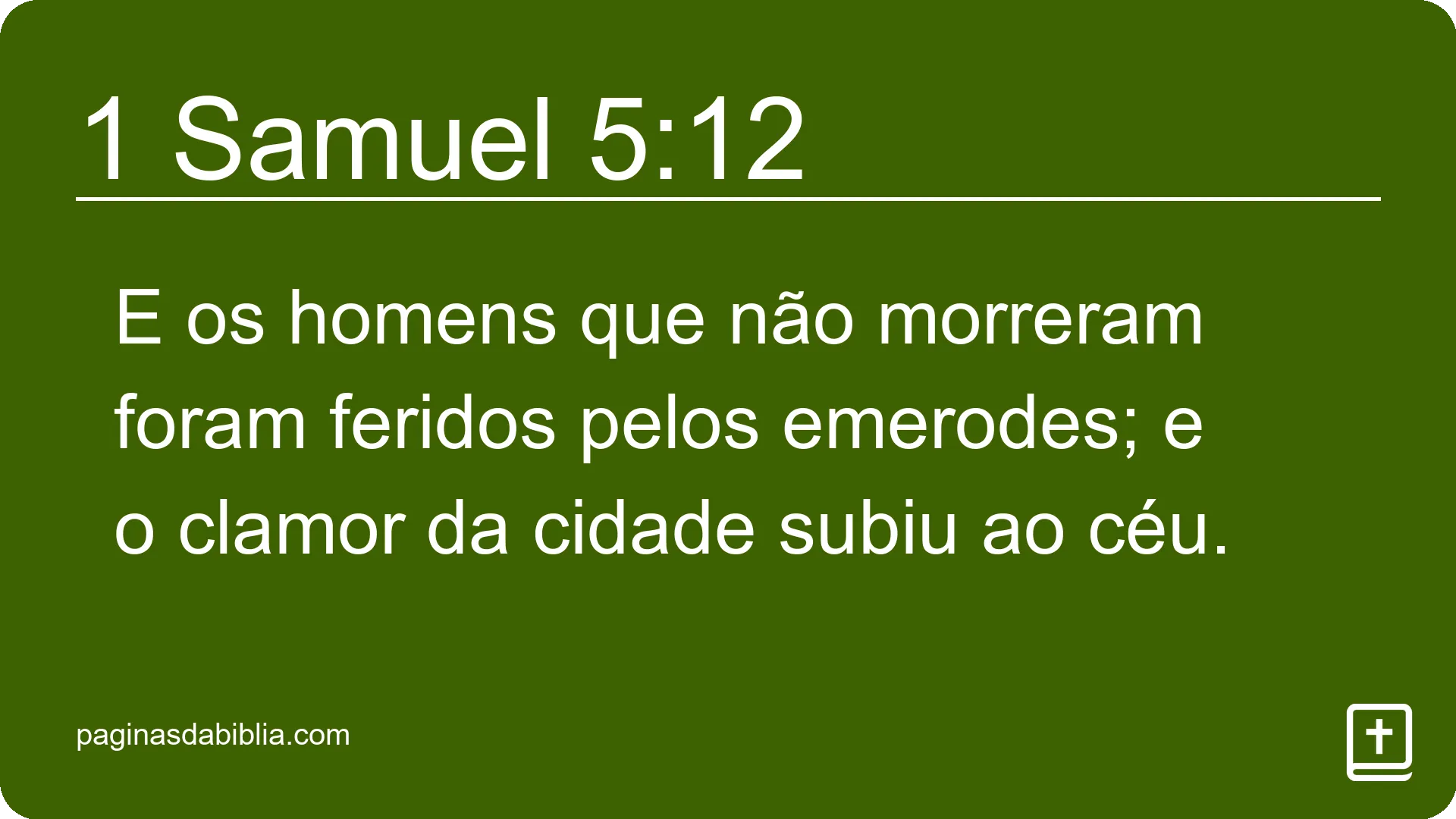 1 Samuel 5:12