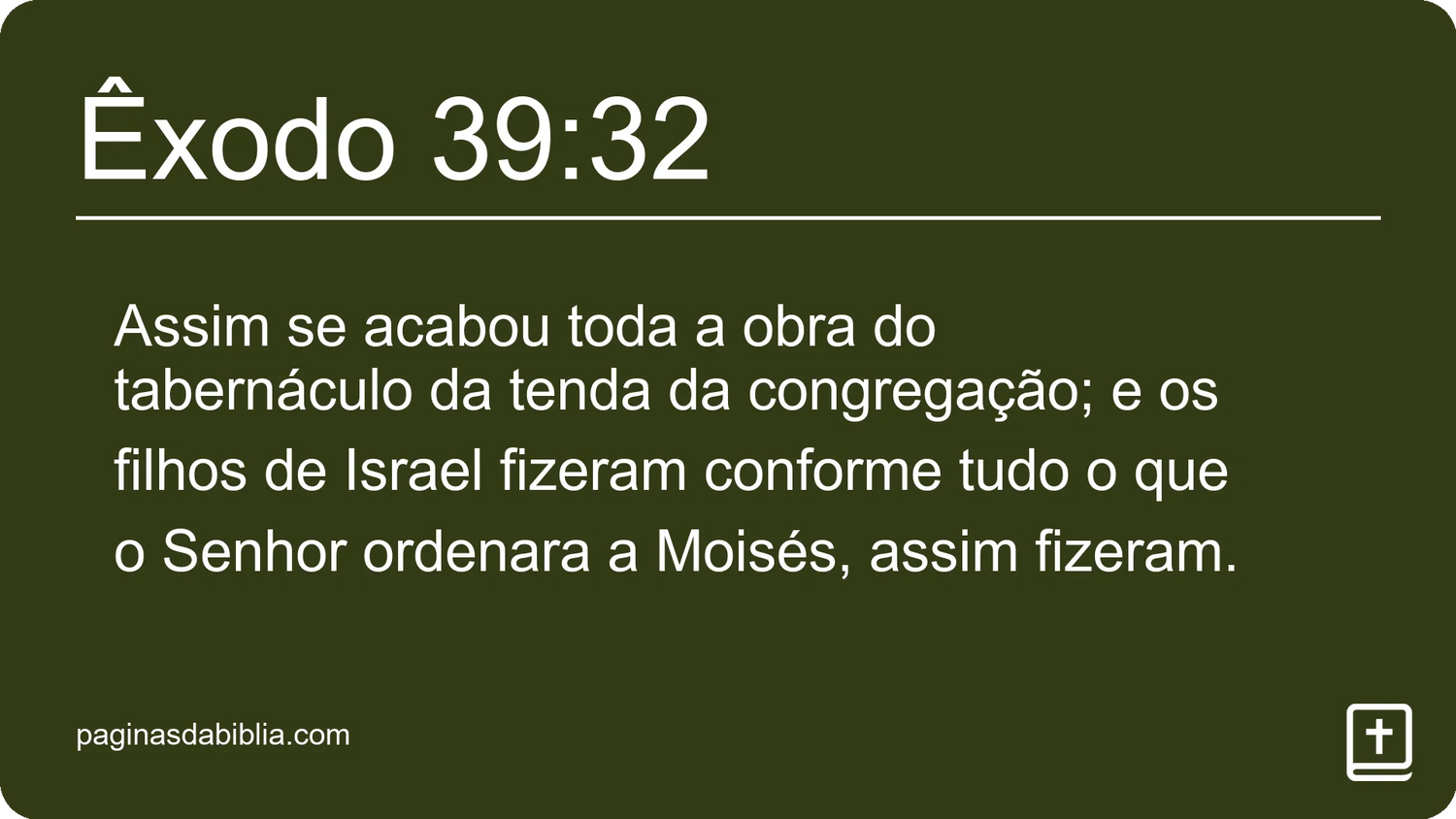 Êxodo 39:32