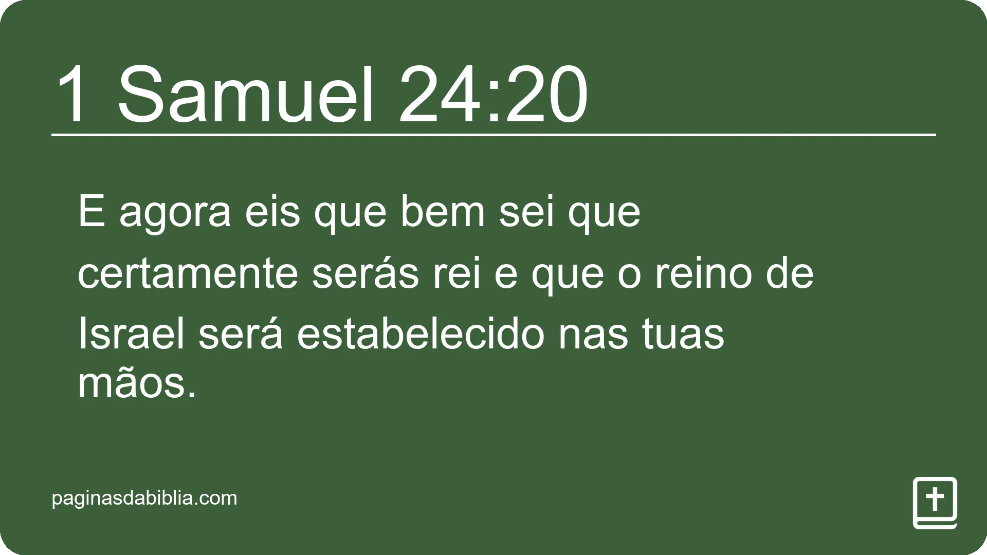 1 Samuel 24:20