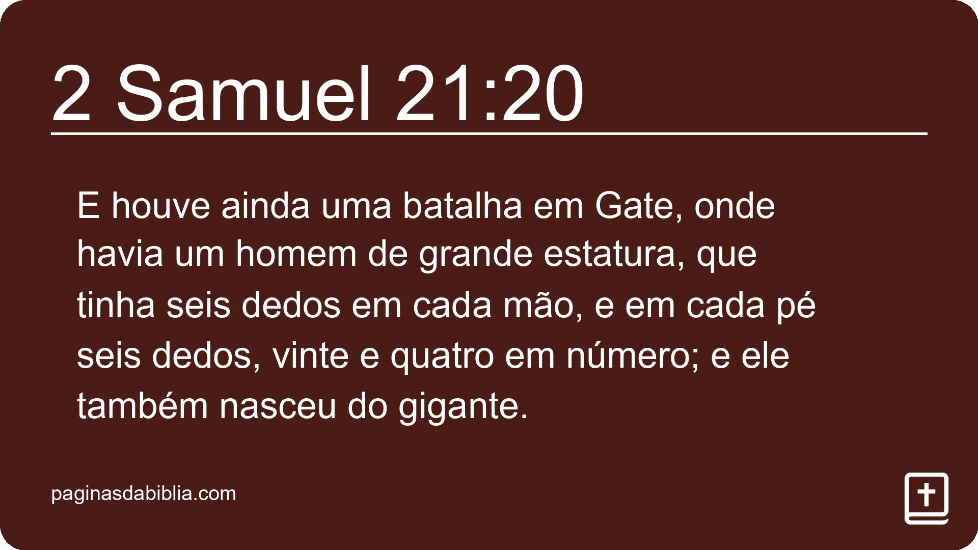 2 Samuel 21:20