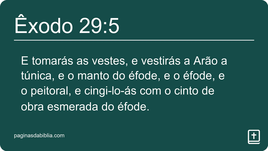 Êxodo 29:5