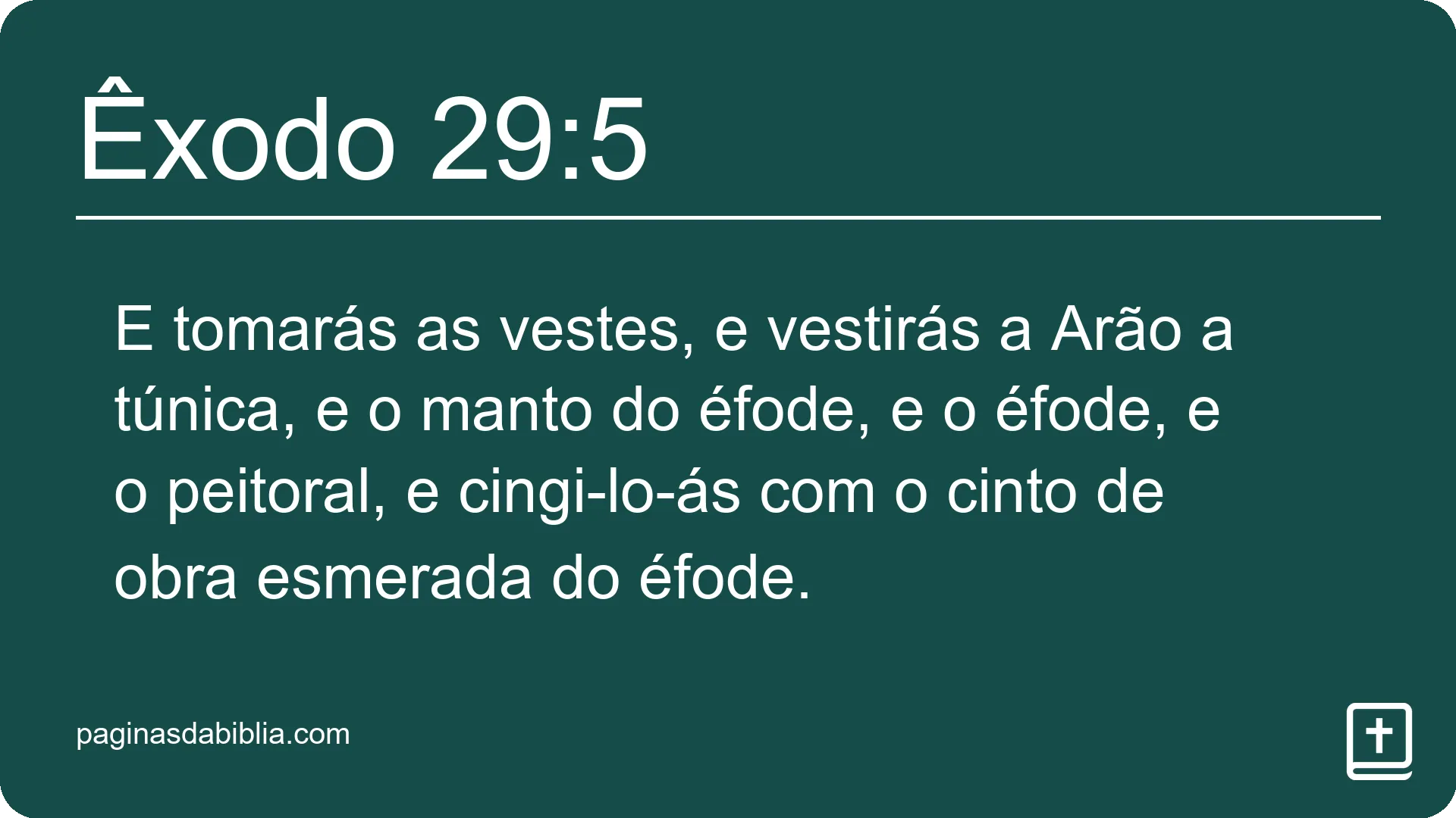 Êxodo 29:5