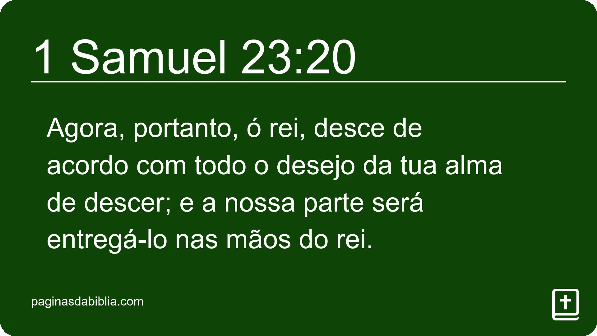 1 Samuel 23:20