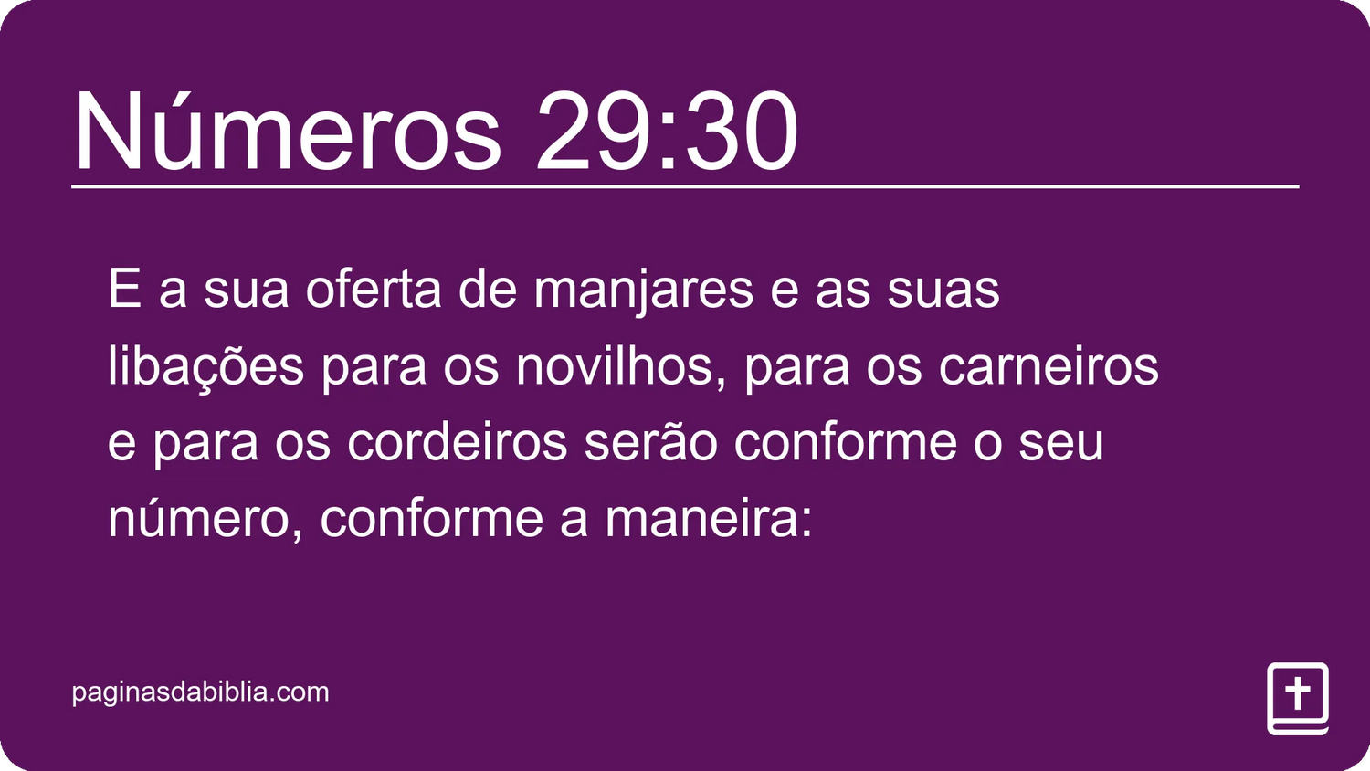 Números 29:30