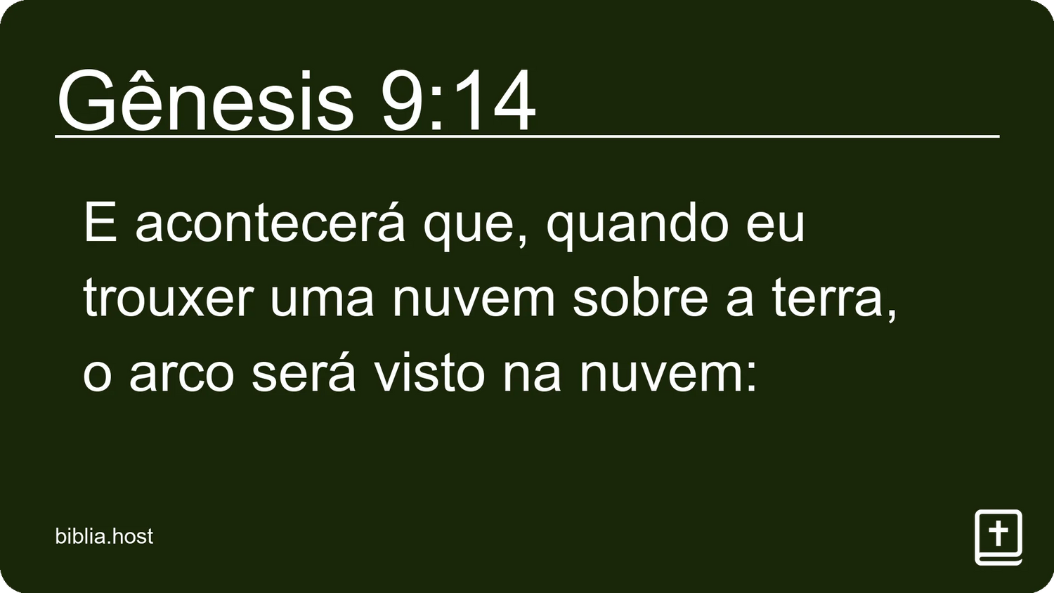 Gênesis 9:14