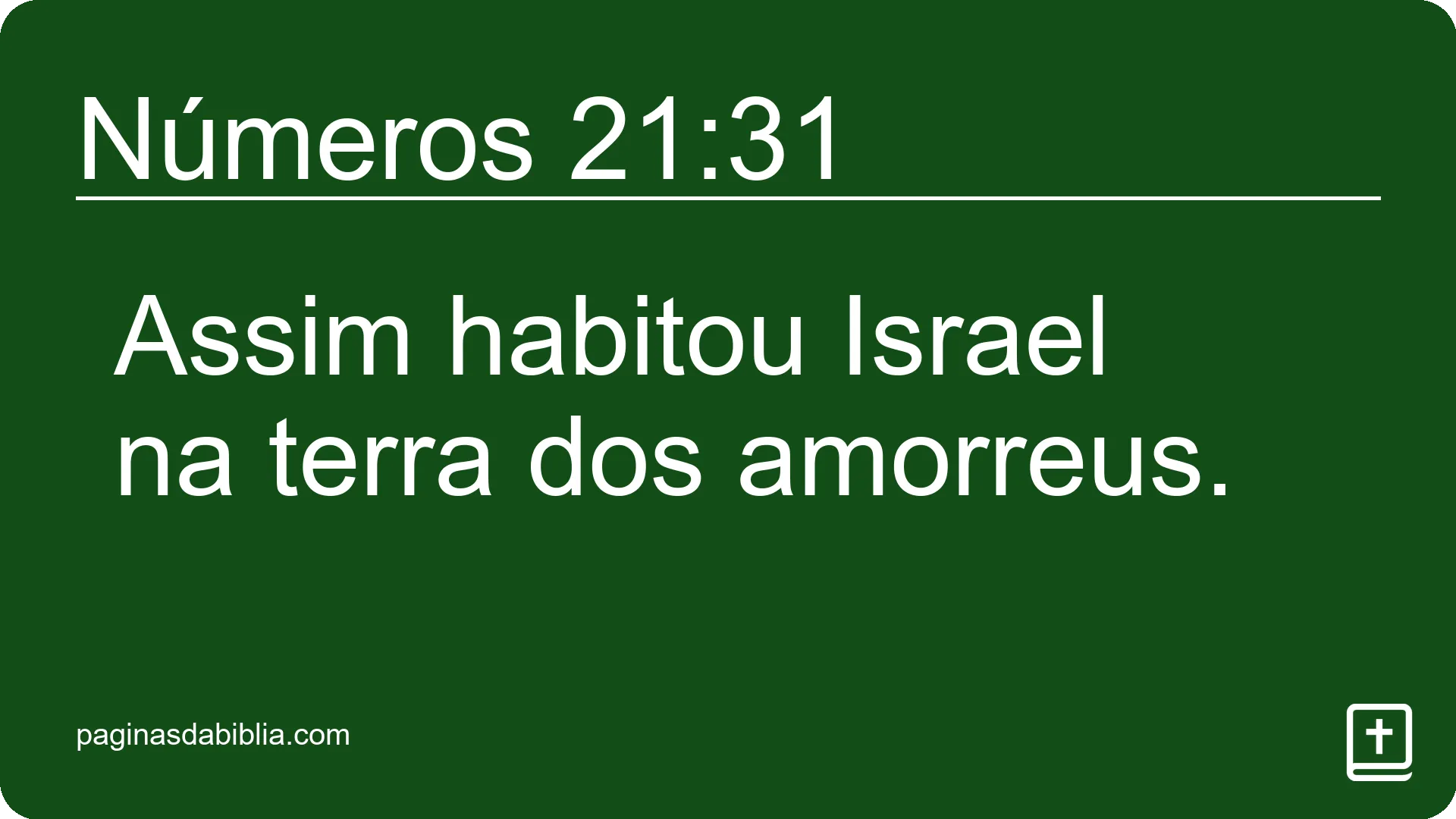 Números 21:31