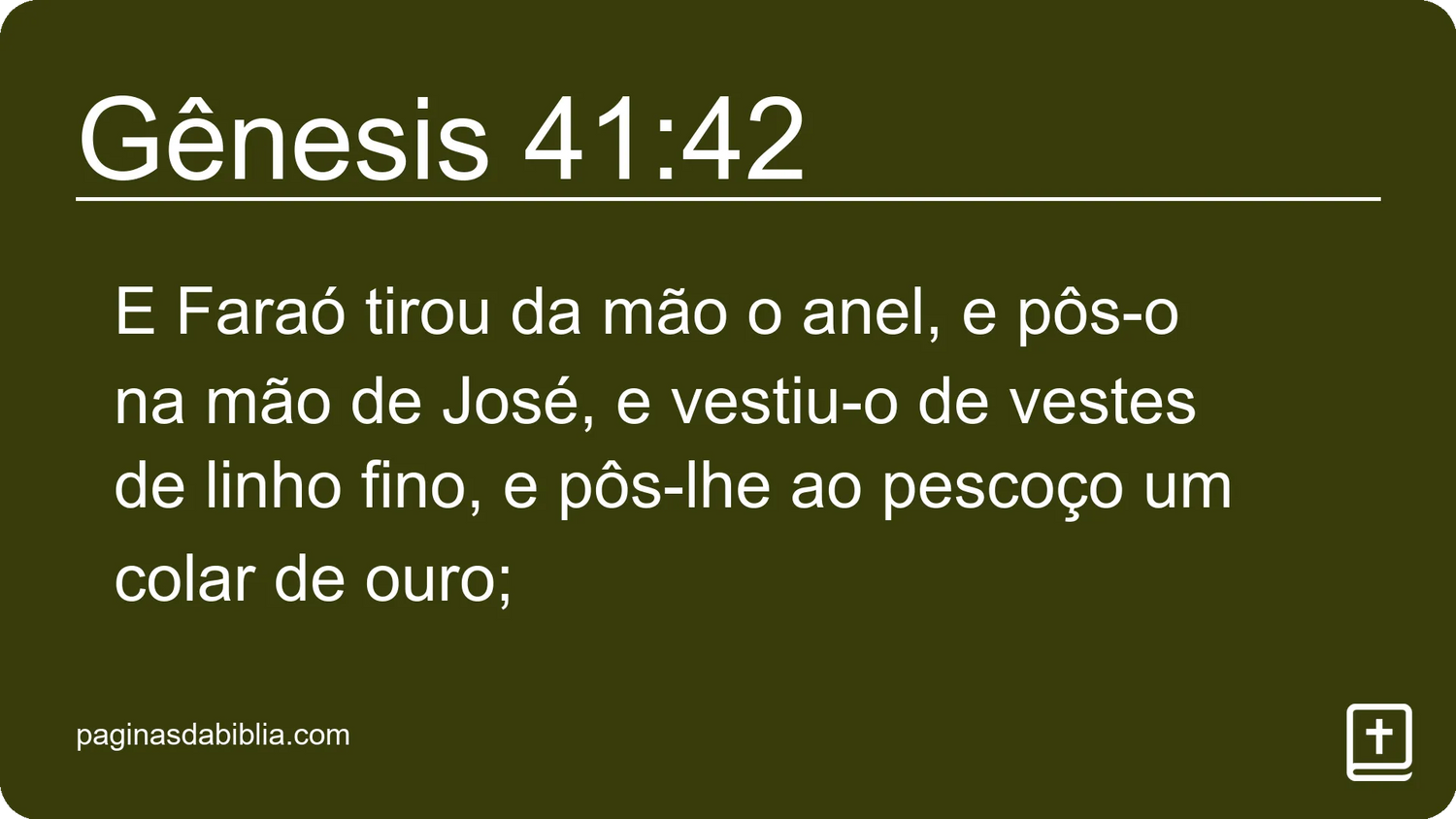 Gênesis 41:42