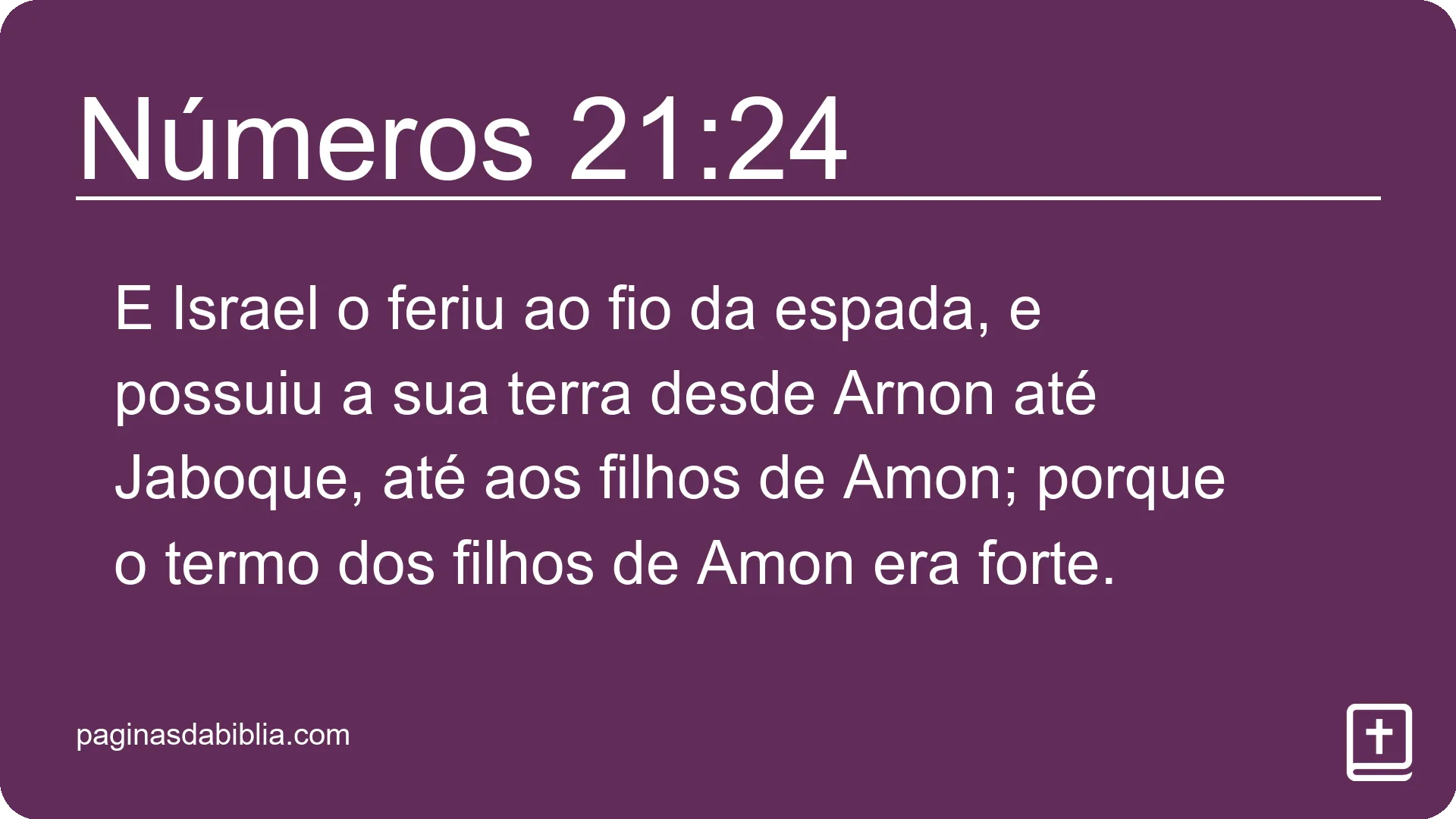 Números 21:24