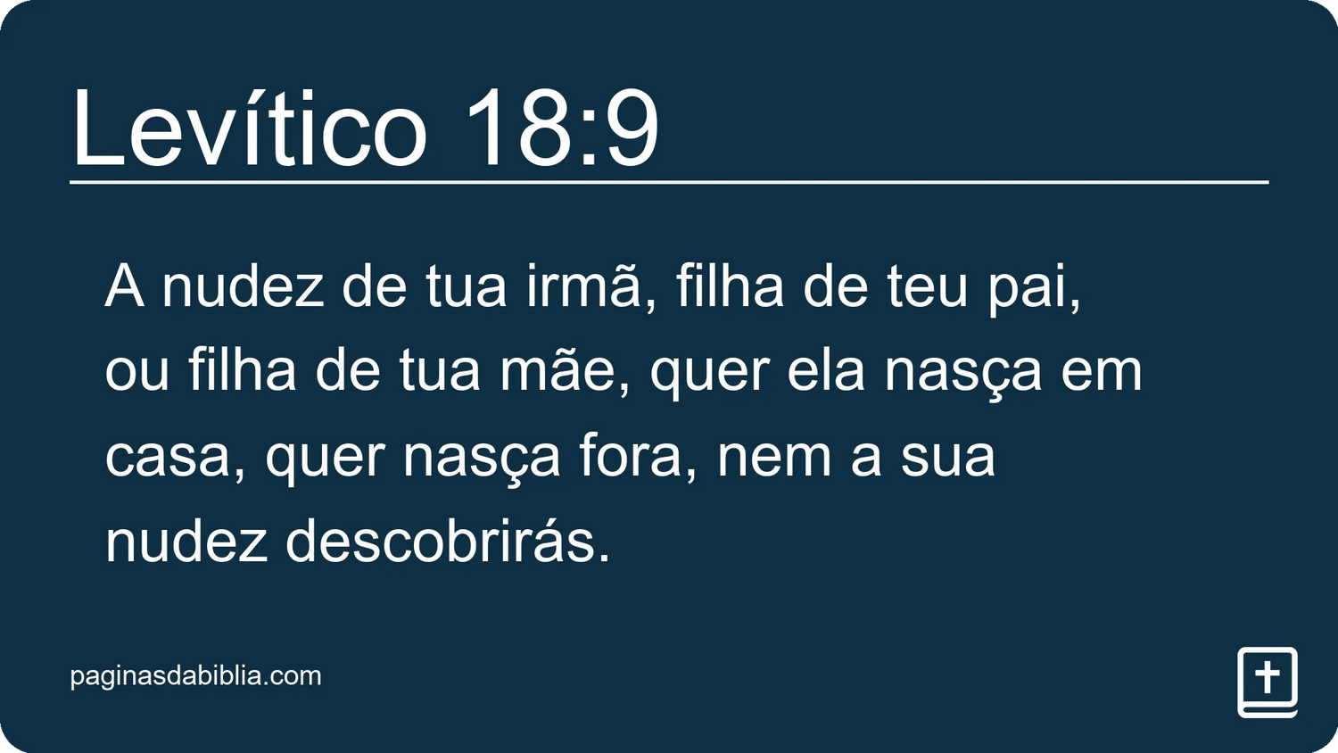 Levítico 18:9