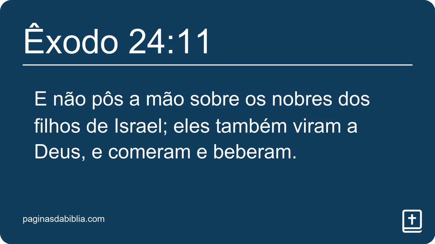 Êxodo 24:11