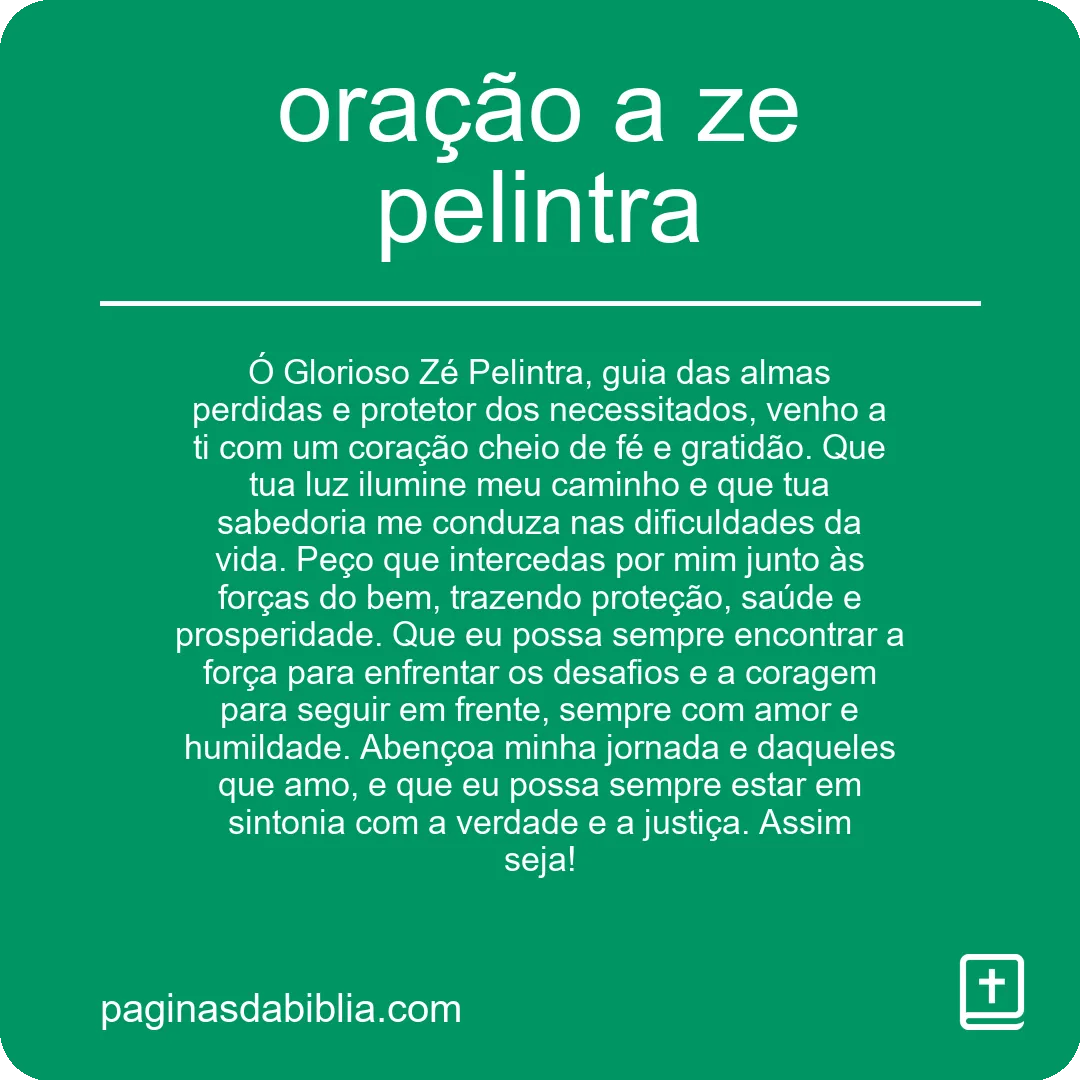 oração a ze pelintra