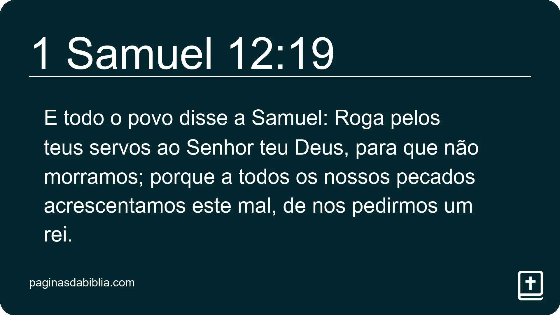 1 Samuel 12:19