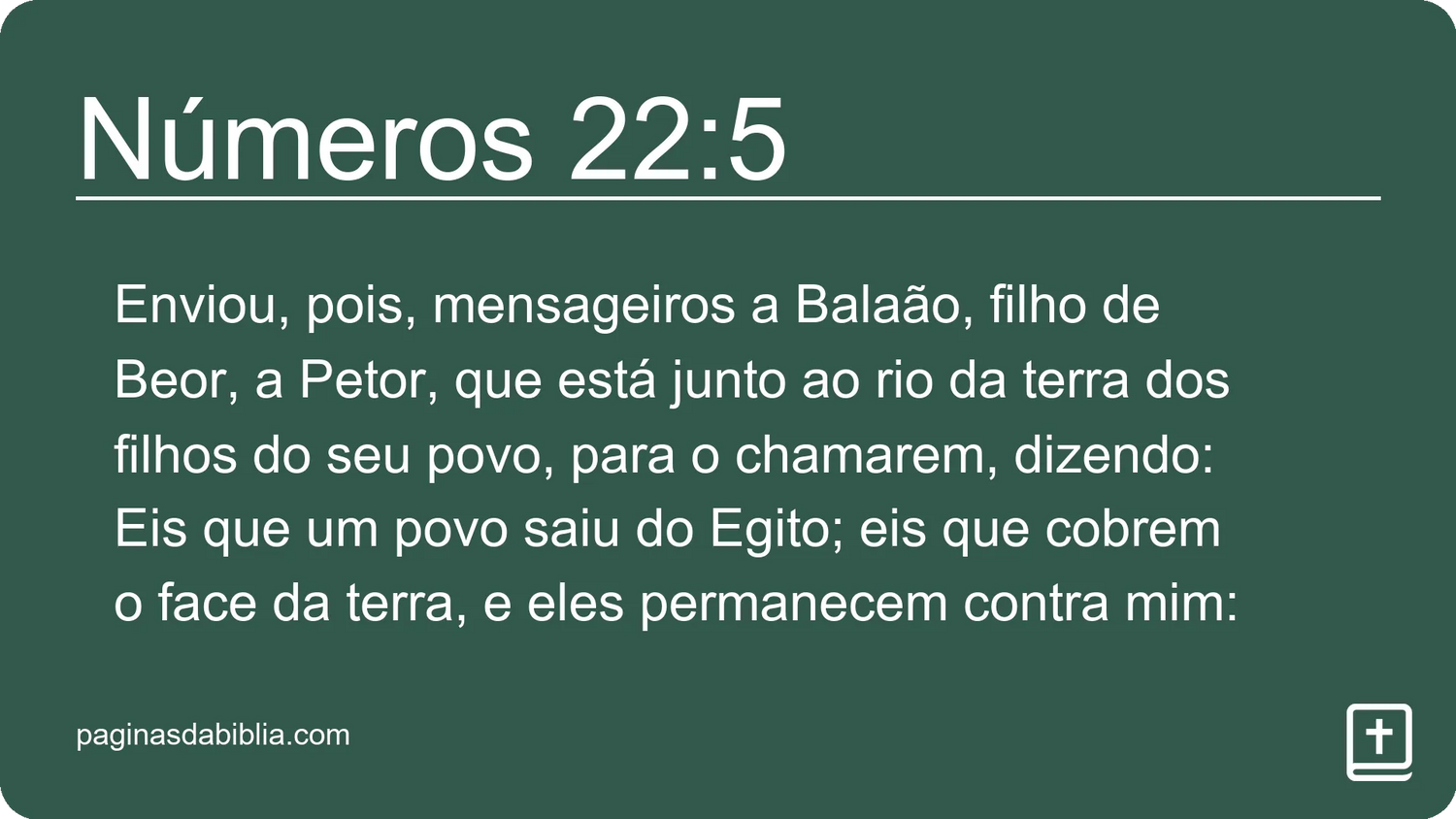 Números 22:5