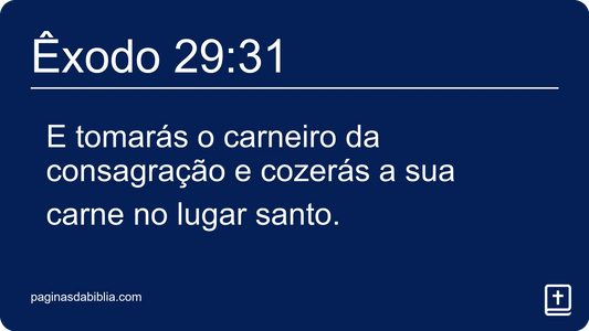 Êxodo 29:31