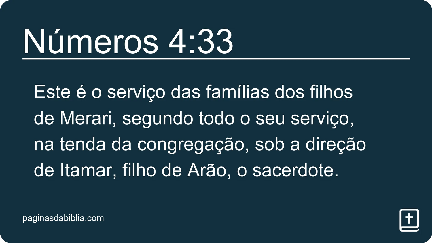 Números 4:33