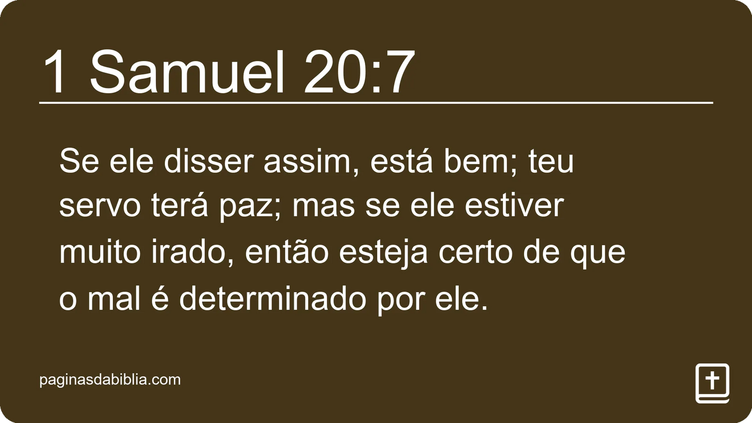 1 Samuel 20:7