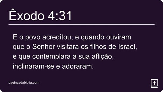 Êxodo 4:31