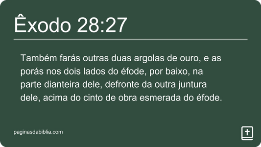 Êxodo 28:27