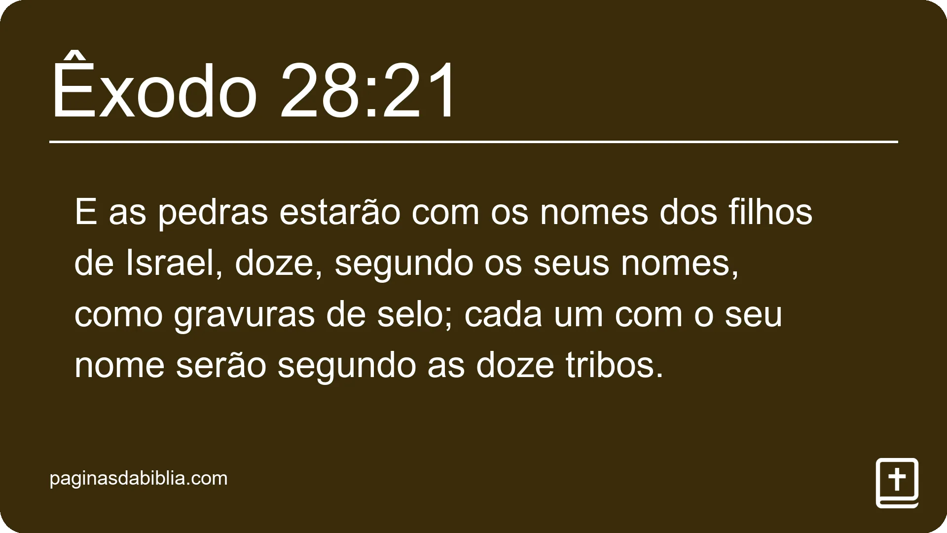 Êxodo 28:21