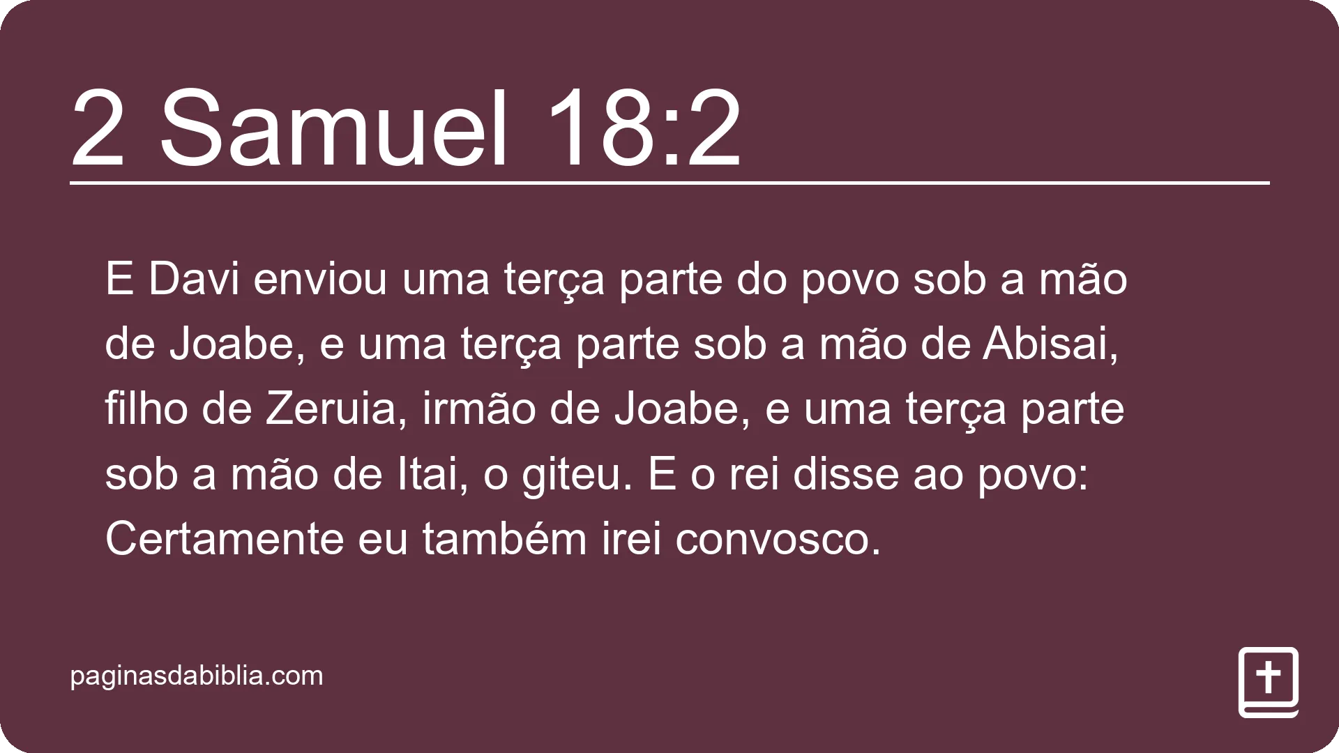 2 Samuel 18:2