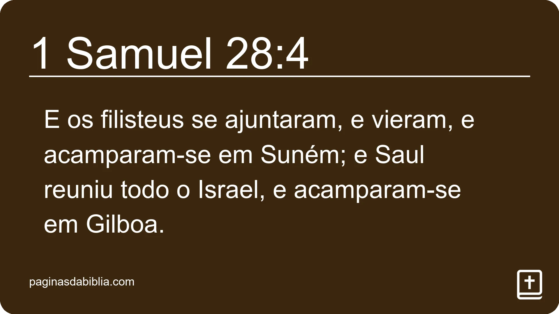 1 Samuel 28:4