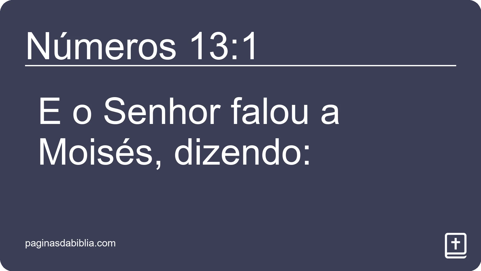 Números 13:1