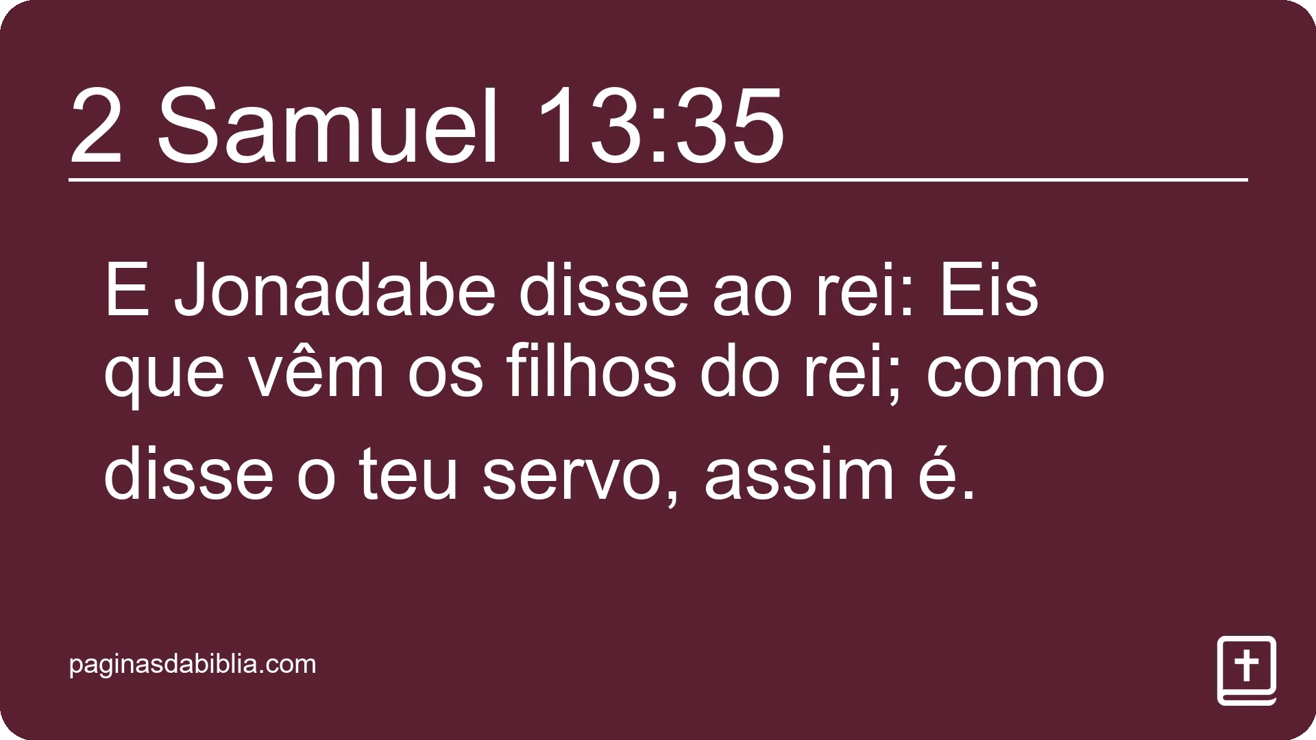 2 Samuel 13:35