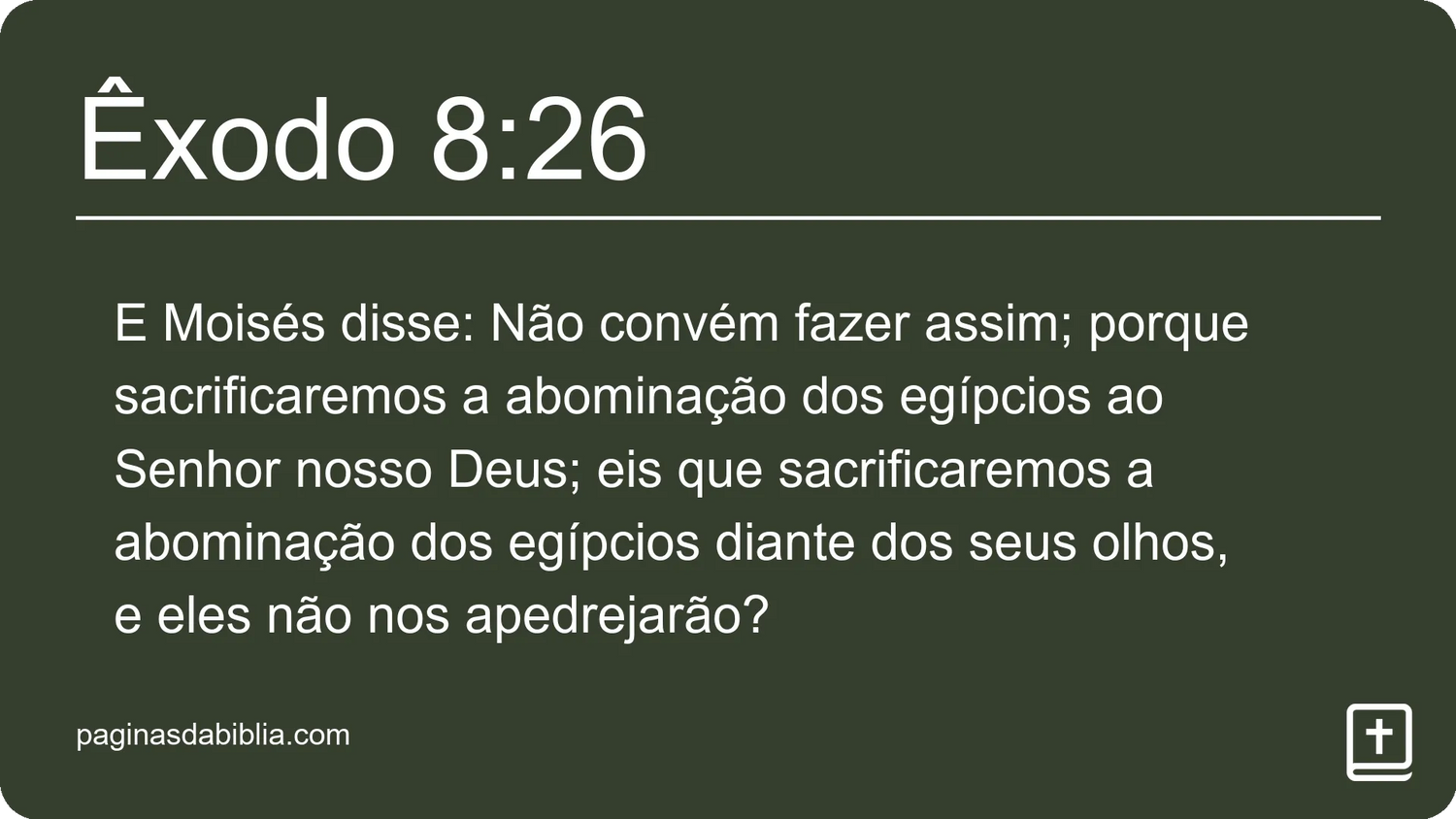 Êxodo 8:26