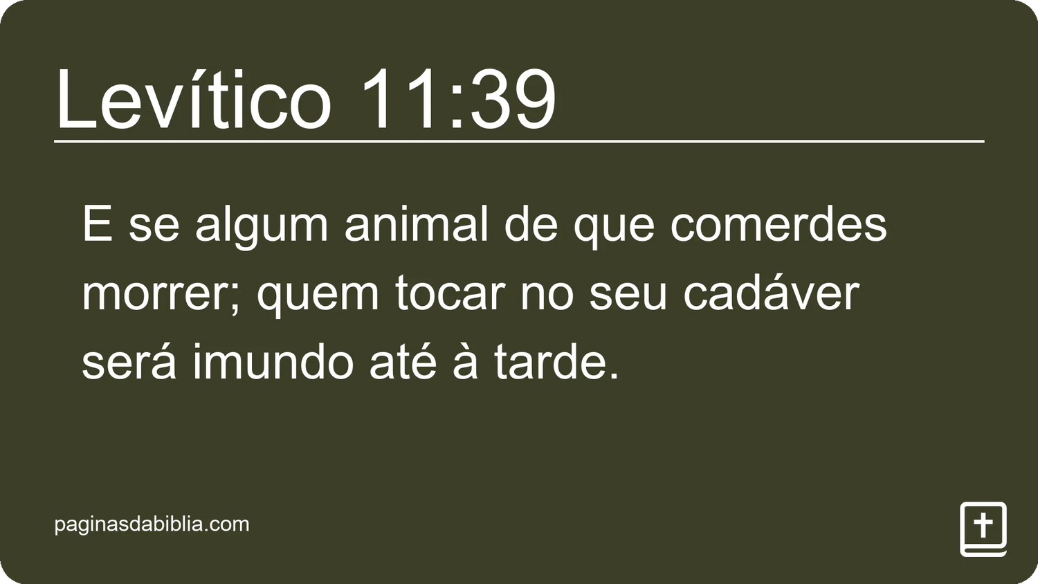 Levítico 11:39