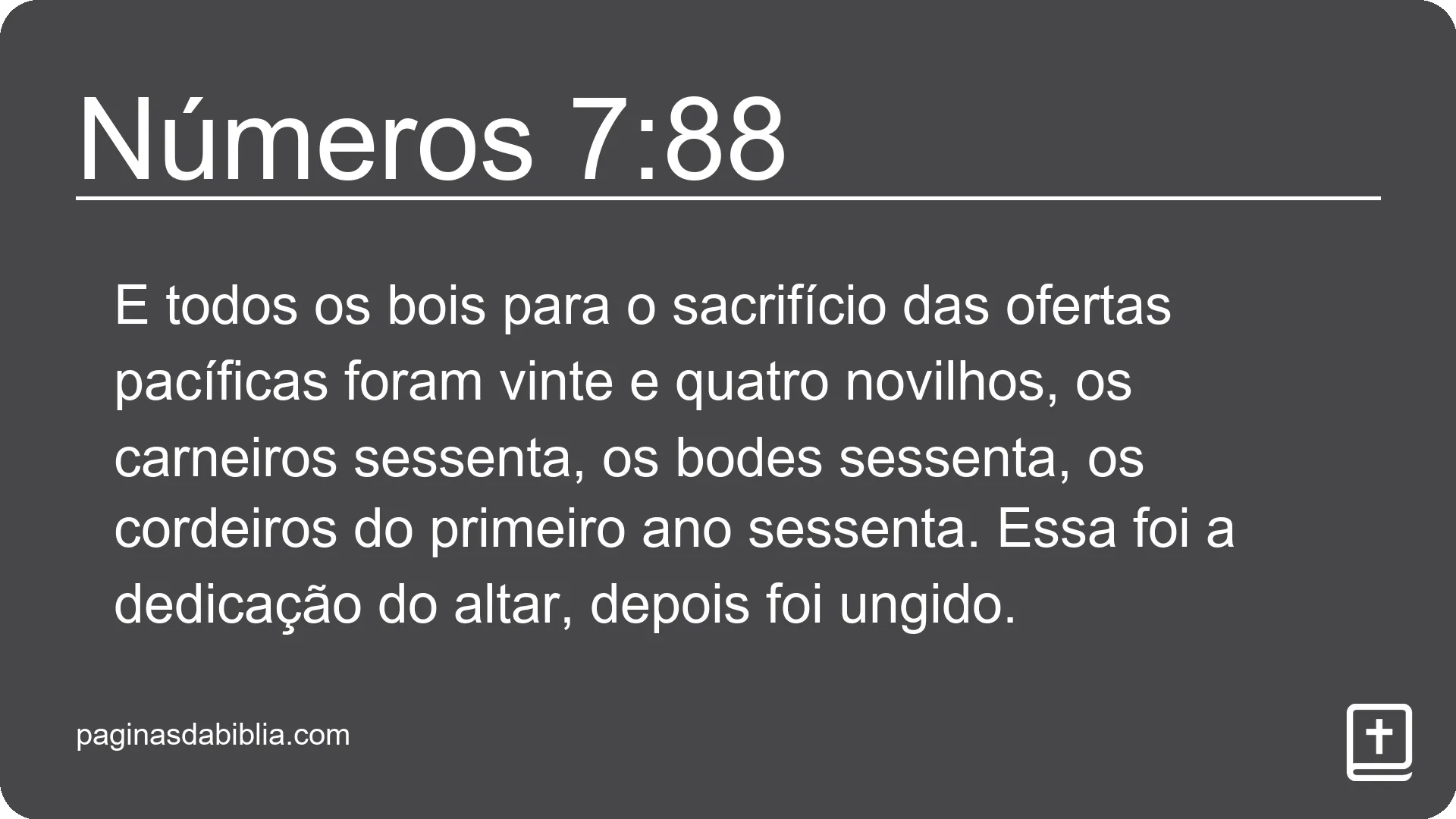 Números 7:88