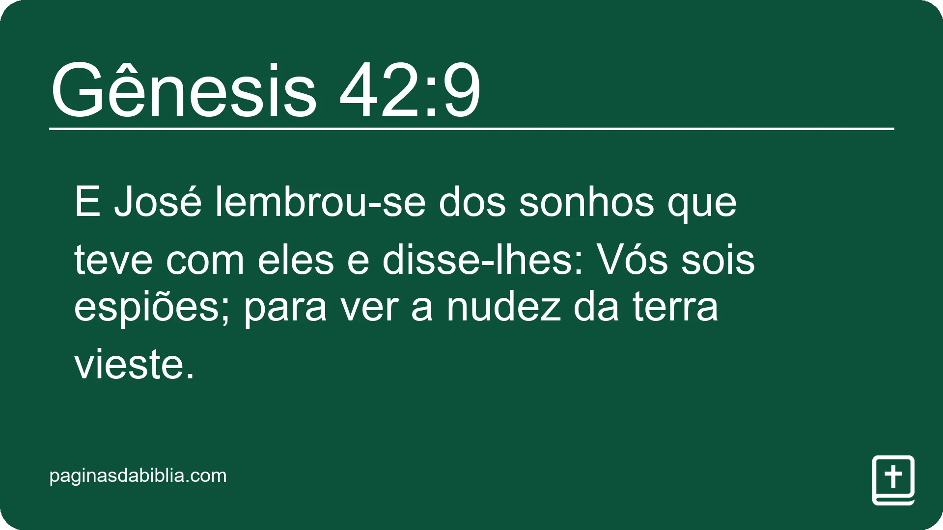 Gênesis 42:9