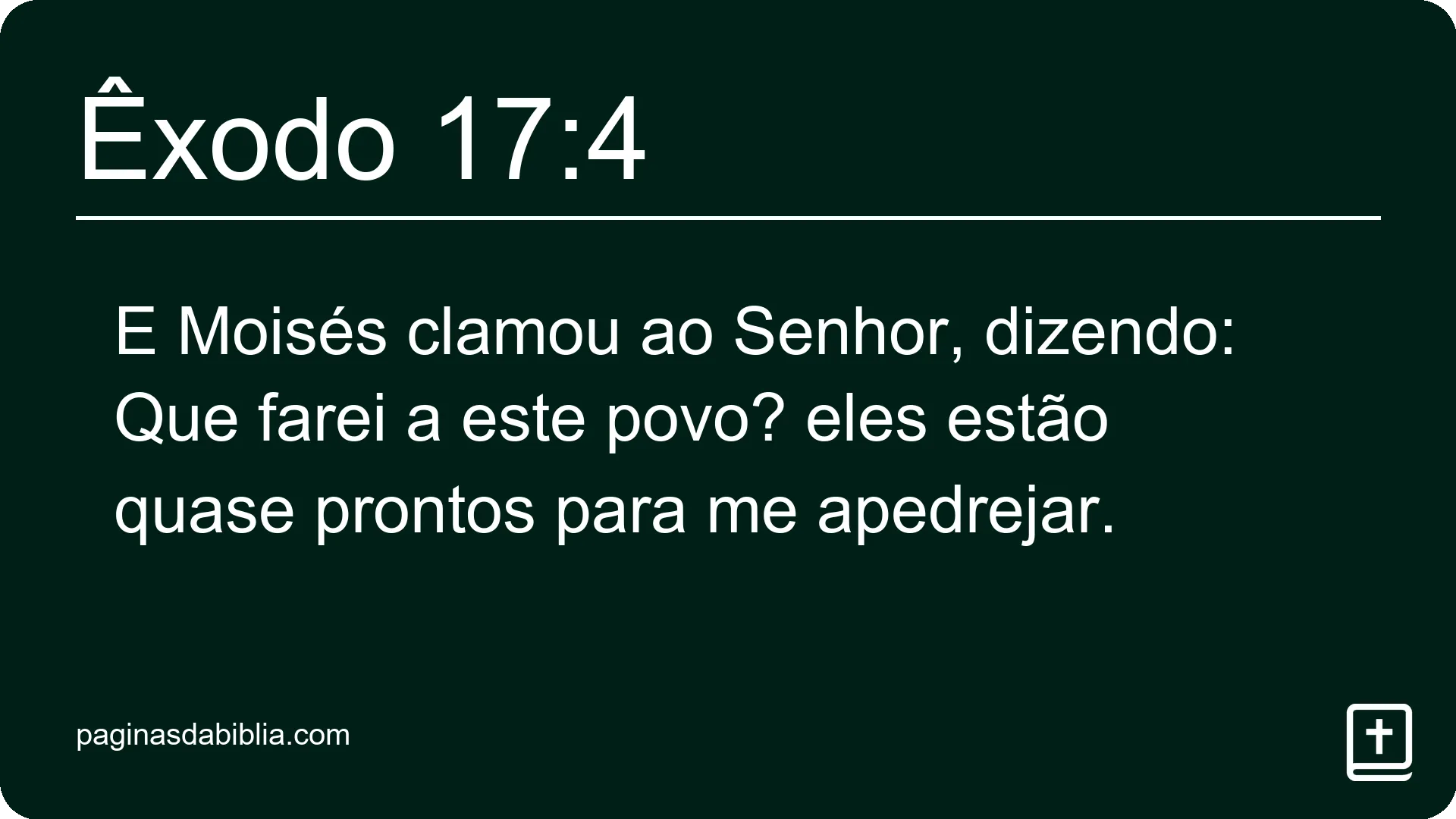 Êxodo 17:4