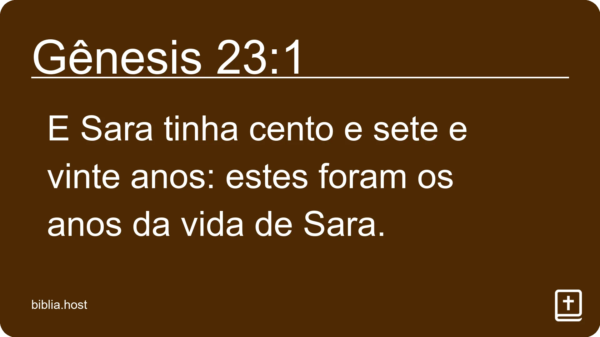 Gênesis 23:1