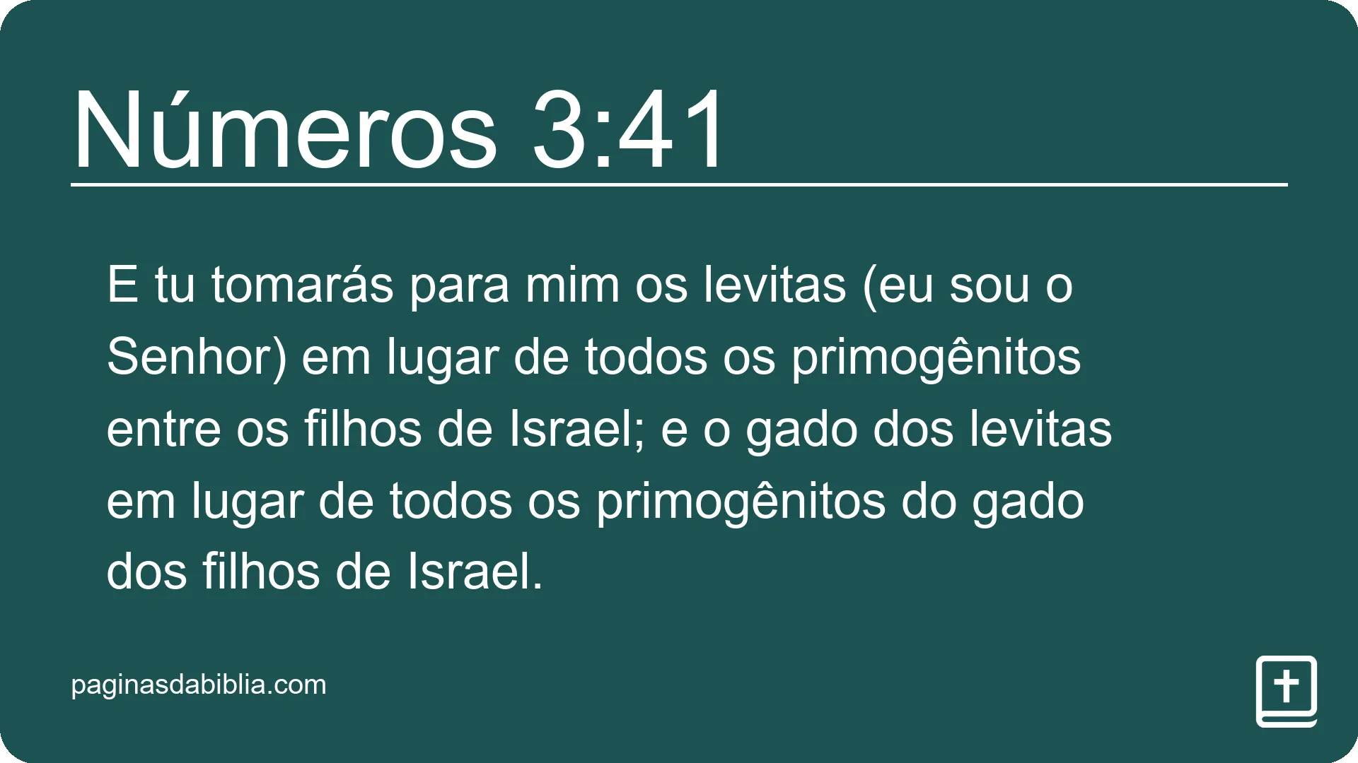 Números 3:41