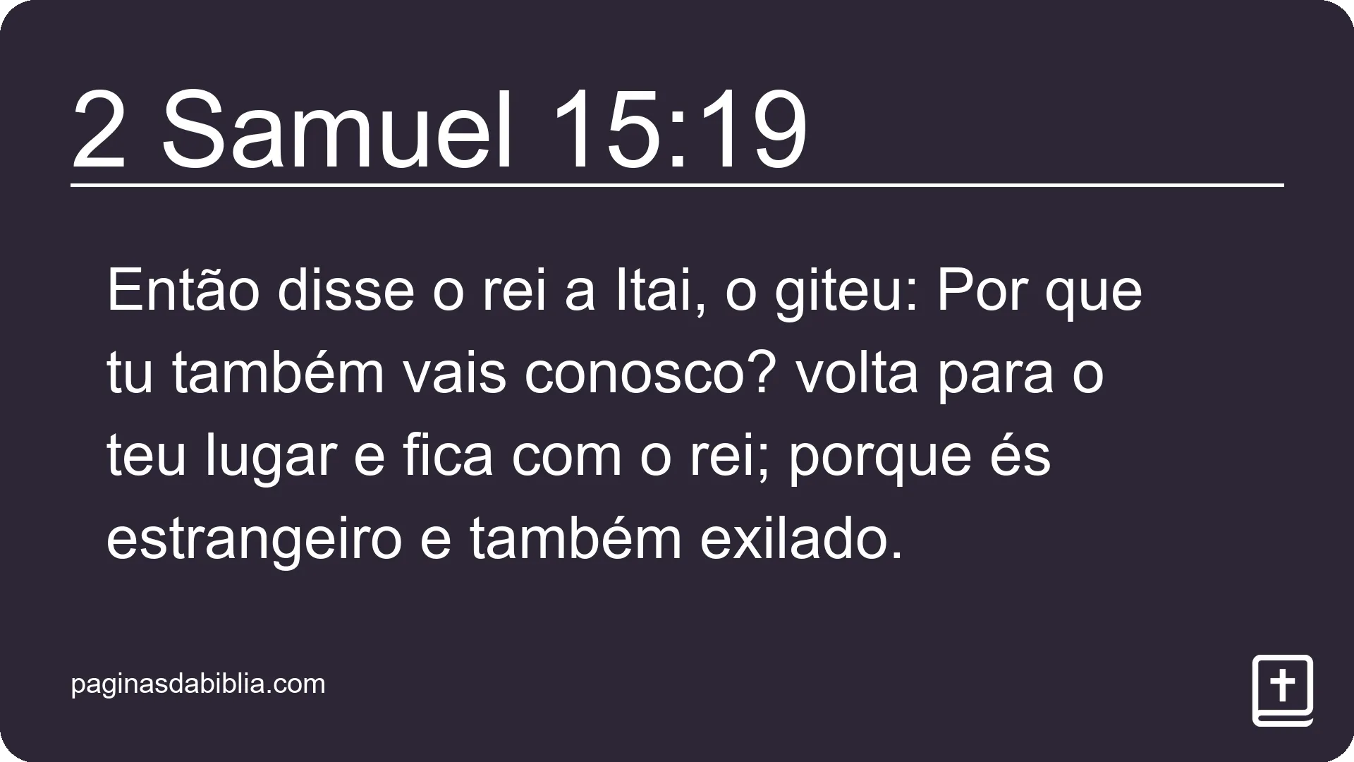 2 Samuel 15:19