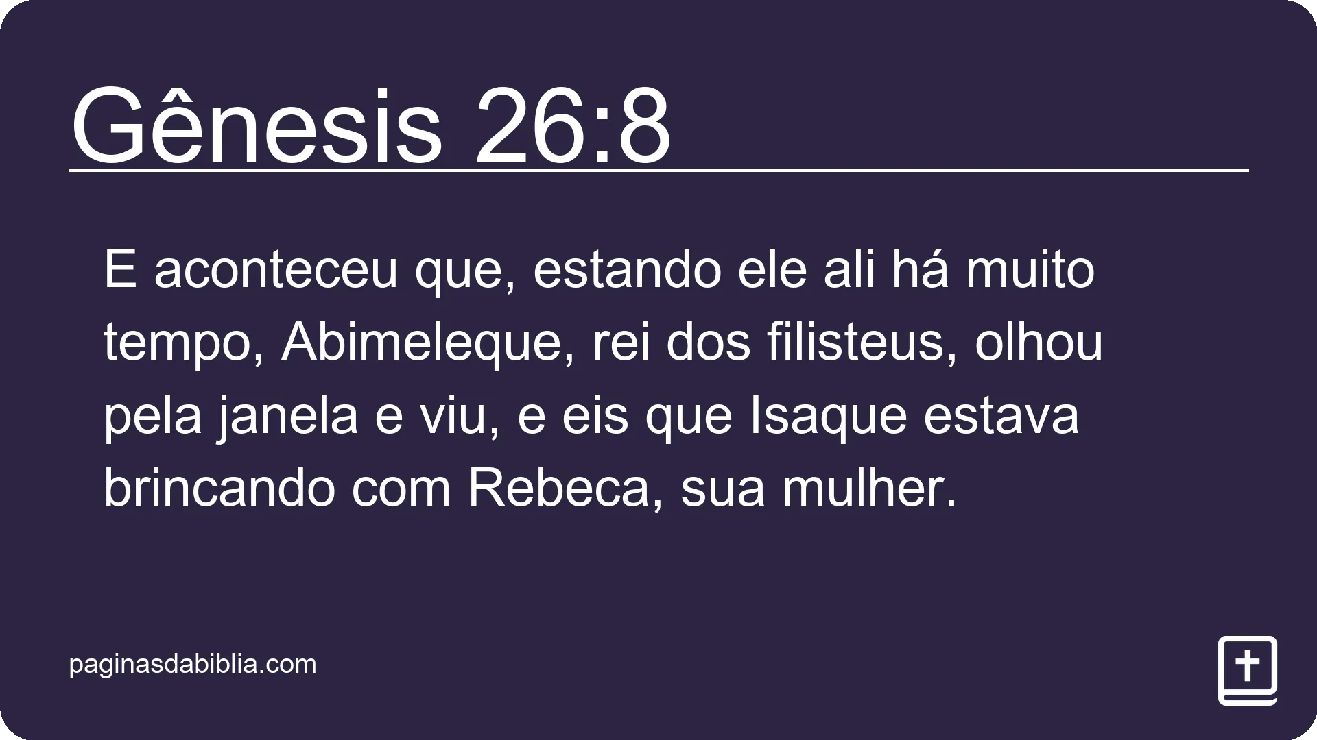 Gênesis 26:8