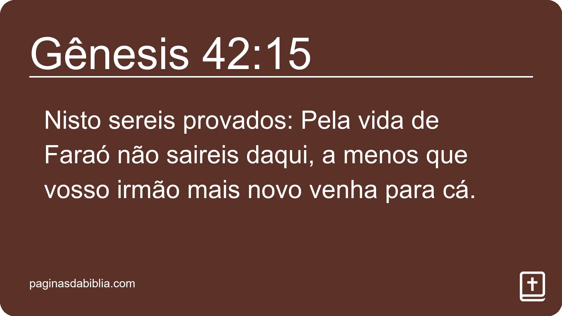 Gênesis 42:15