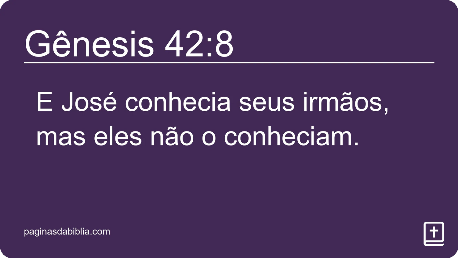 Gênesis 42:8