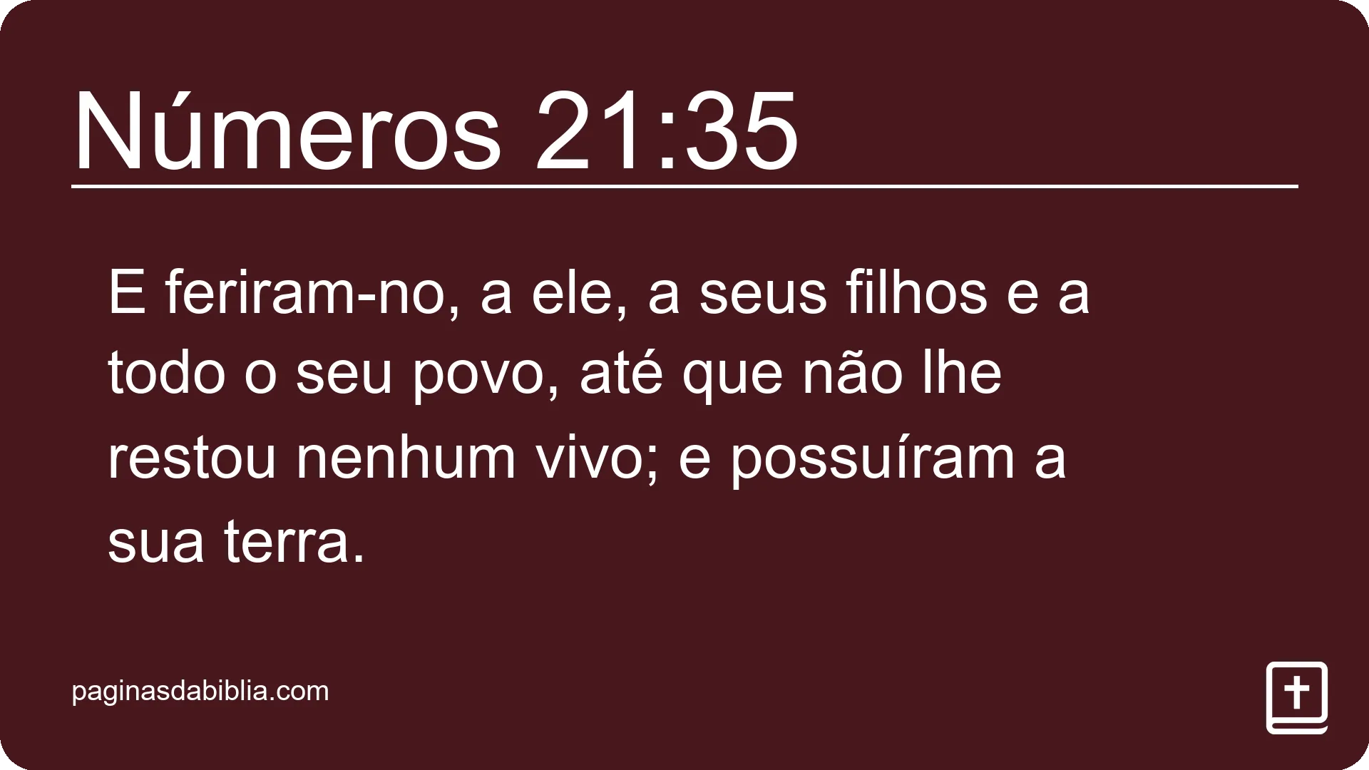 Números 21:35