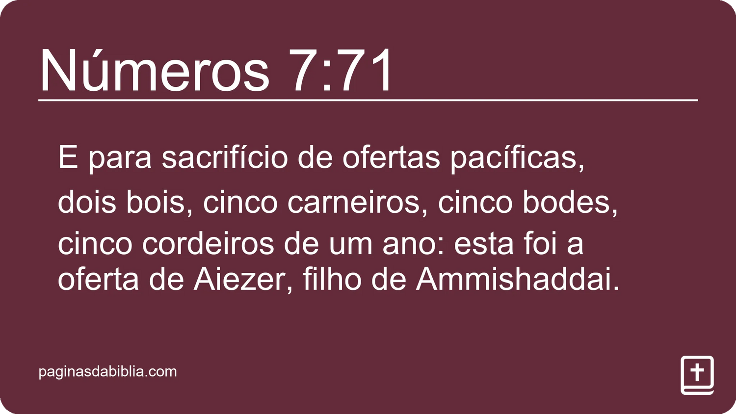 Números 7:71