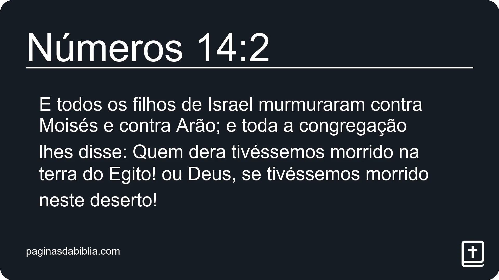 Números 14:2