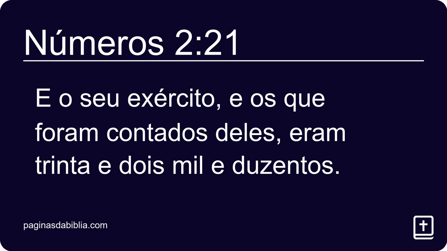 Números 2:21