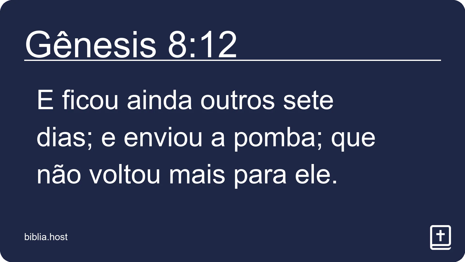 Gênesis 8:12