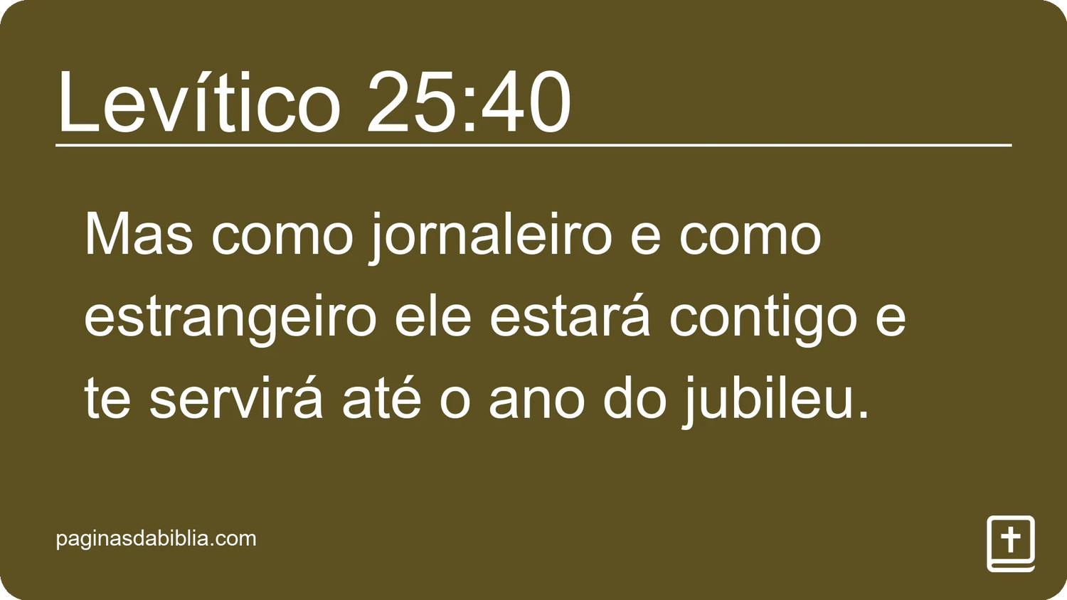 Levítico 25:40