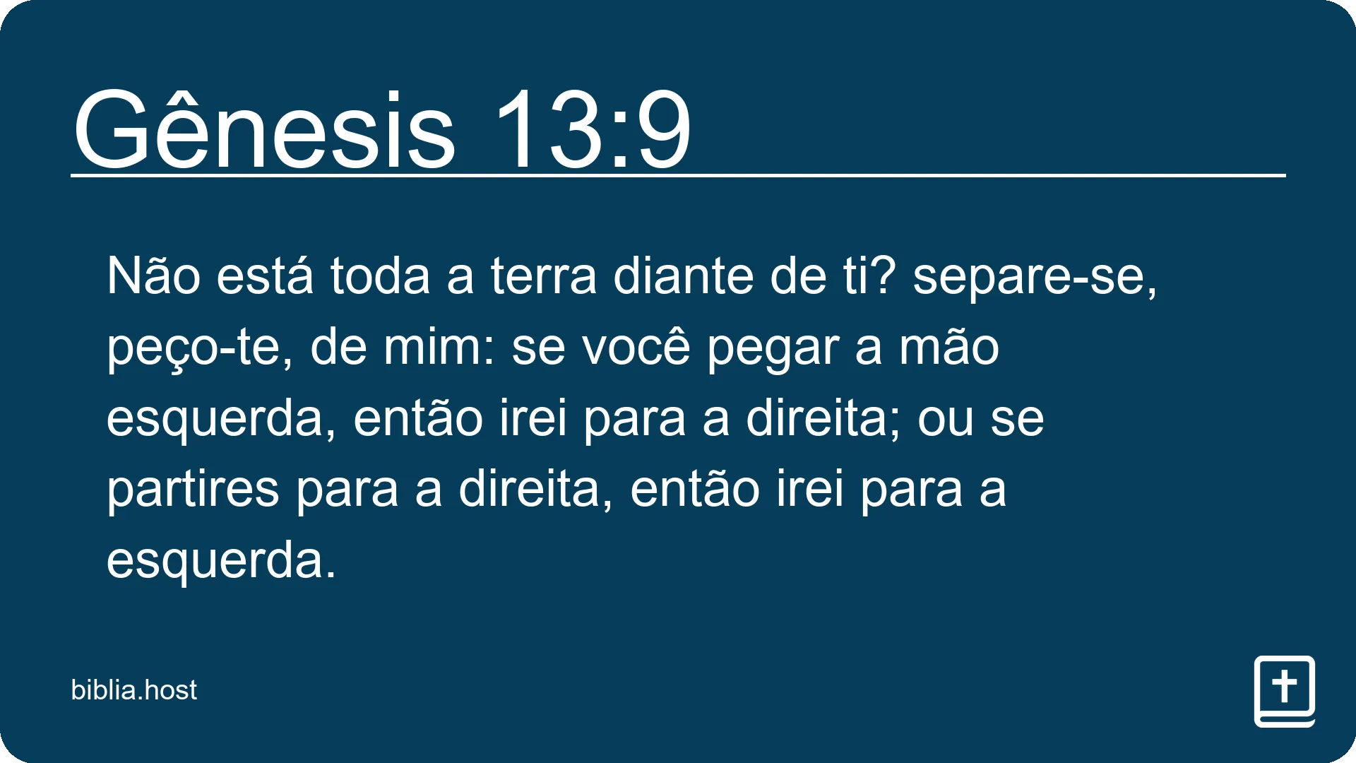 Gênesis 13:9