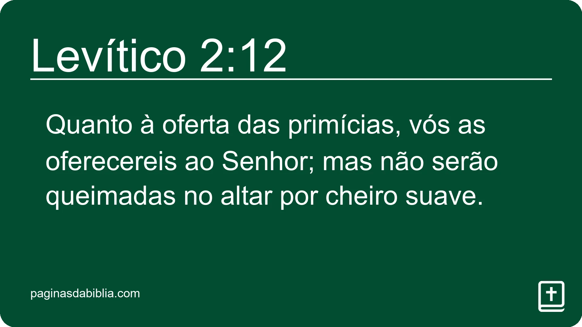 Levítico 2:12