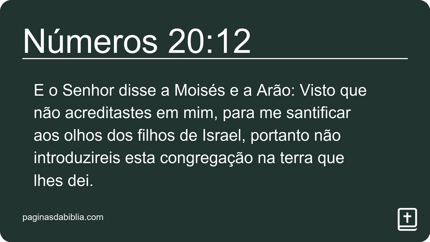 Números 20:12