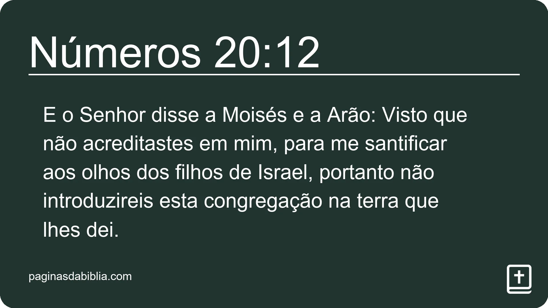 Números 20:12