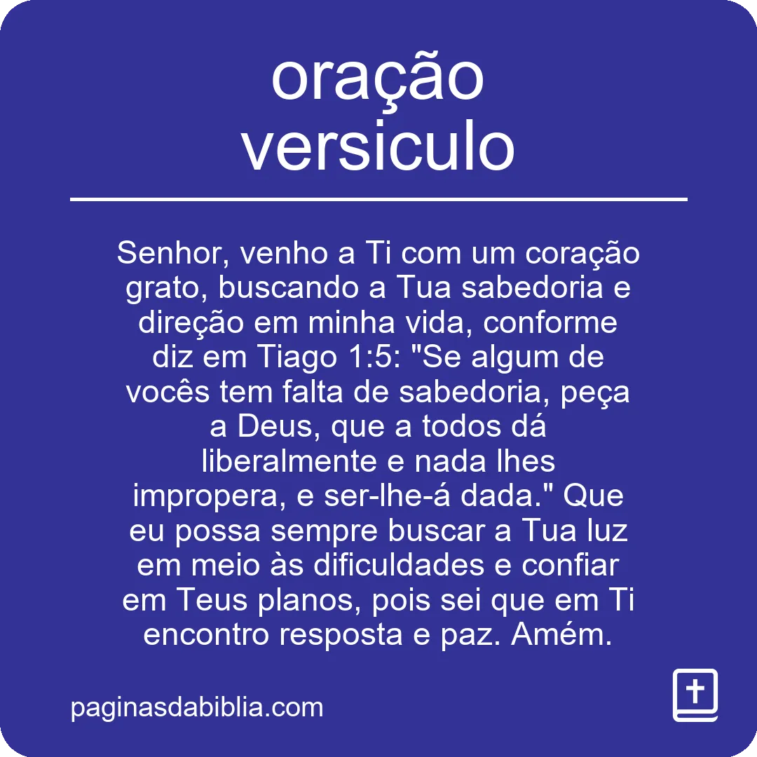 oração versiculo